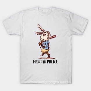 Fuck The Police Shirt, Funny Meme Shirt, Oddly Specific Shirt, Funny Bunny Shirt, Vintage Cartoon Shirt, Parody Shirt, Funny Gift, Meme Tee T-Shirt